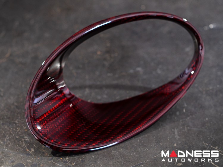 FIAT 500 Driving Lights Frames Carbon Fiber NA Model Red Candy